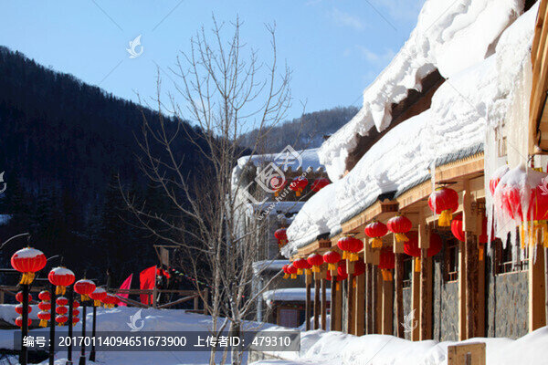 雪鄉(xiāng),雙峰林場,春節(jié),紅燈,燈