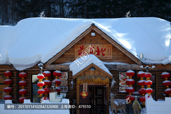 雪鄉(xiāng),雙峰林場,春節(jié),紅燈,燈