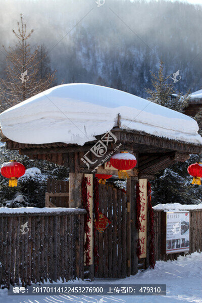 雪鄉(xiāng),雙峰林場(chǎng),春節(jié),紅燈,燈