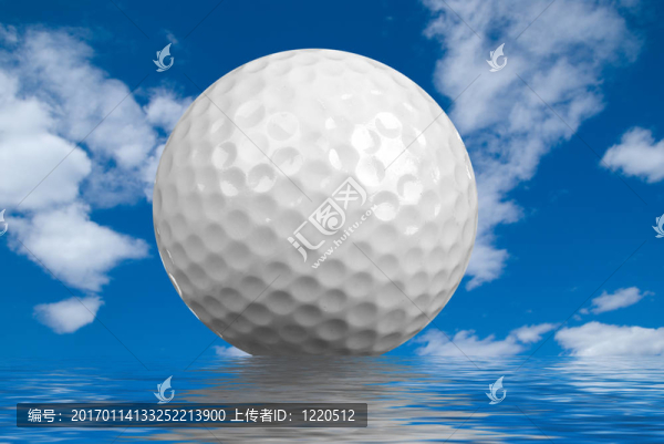 具有反射的高爾夫球