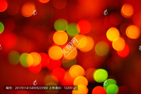 摘要圣誕燈