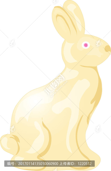 白巧克力兔子