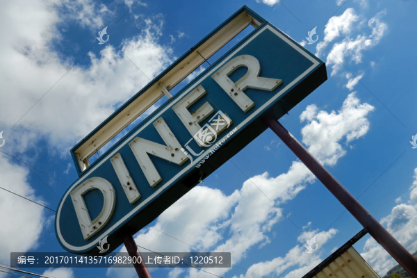 復(fù)古餐廳標(biāo)志