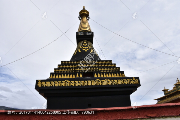桑耶寺,黑色佛塔