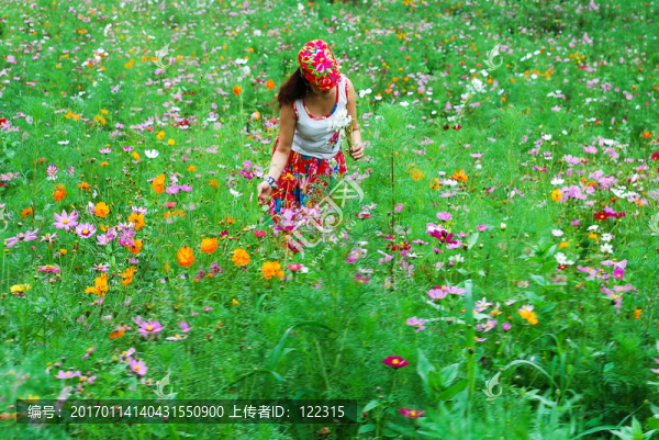 花與女人