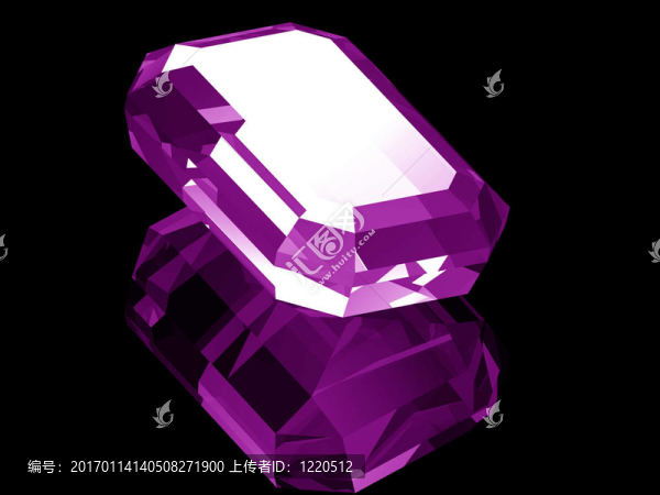 3d紫晶