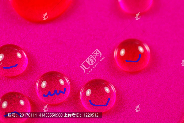 粉紅色的水滴