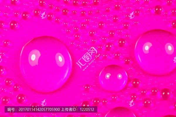 粉紅色的水滴