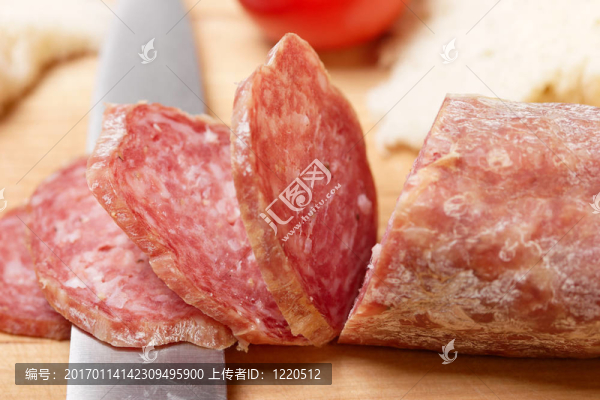 意大利臘腸切片