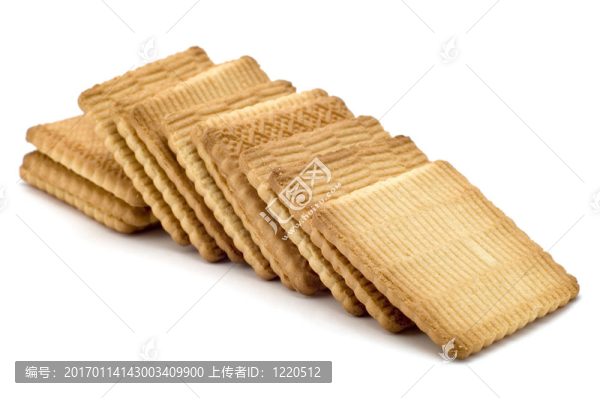 餅干在白色
