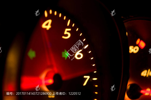 發(fā)光的轉(zhuǎn)速表