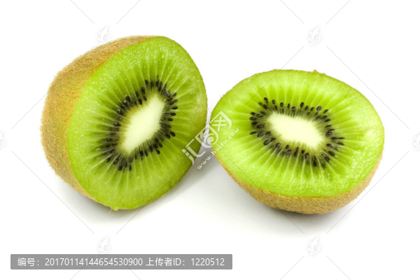 幾件獼猴桃孤立