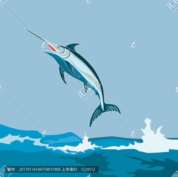 藍(lán)馬林魚跳