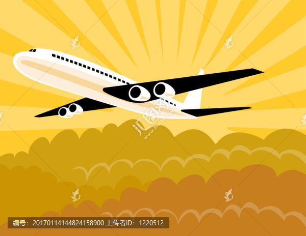 飛機(jī)在空中飛行