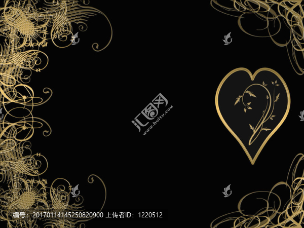 優(yōu)雅的金色花紋