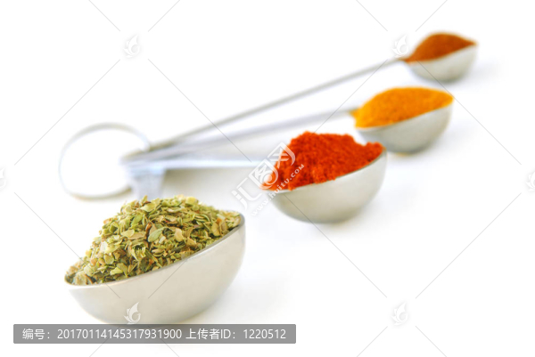 測量湯匙的香料