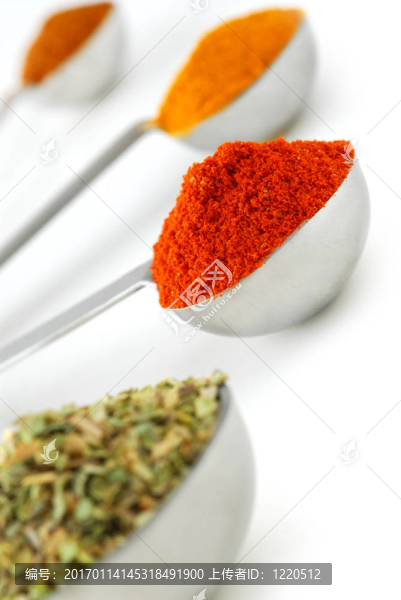 測量湯匙的香料
