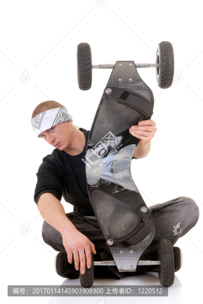 男孩和他的滑板