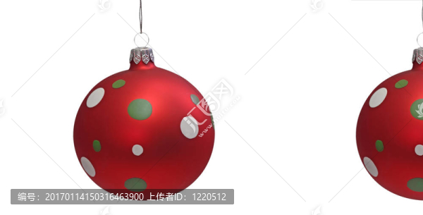 紅色圣誕樹球