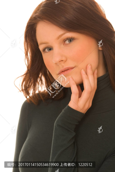 年輕美麗女人的肖像