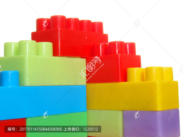 彩色磚制成的高峰