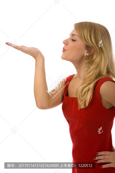 穿紅衣服的女人