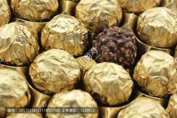 黃金箔巧克力糖果