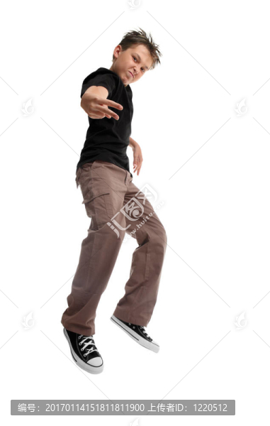 跳躍的男孩