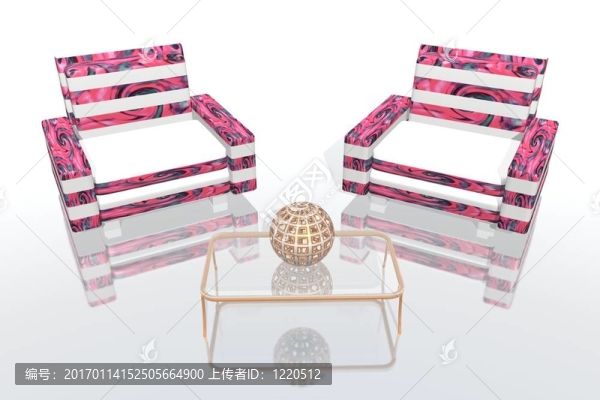 白色和粉紅色的休息室