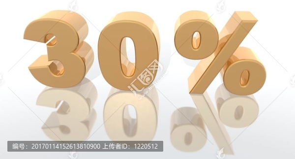 增加的百分比