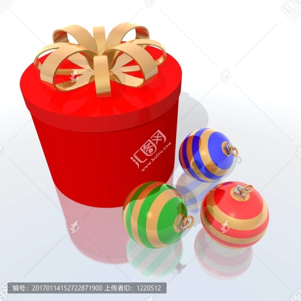 禮物和圣誕球