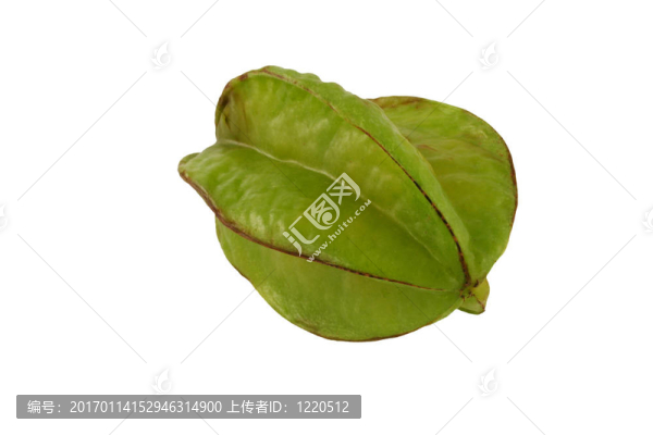 白色背景上的孤立的星星水果