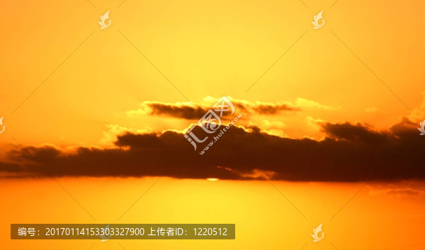 黃色的天空背景