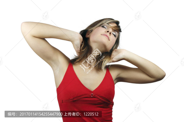 穿紅衣服的女孩
