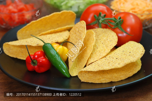 玉米餅和配料