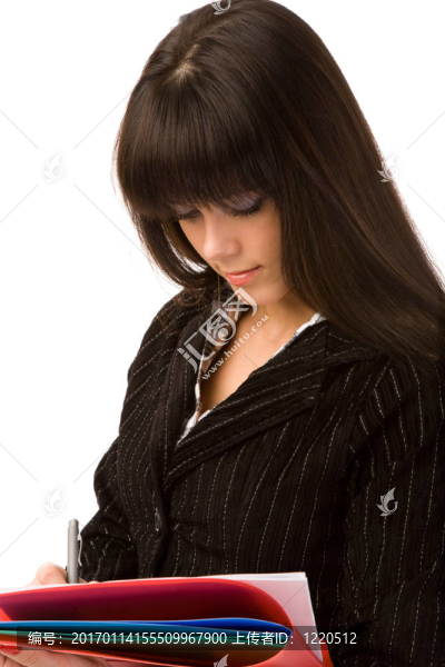女人與文件
