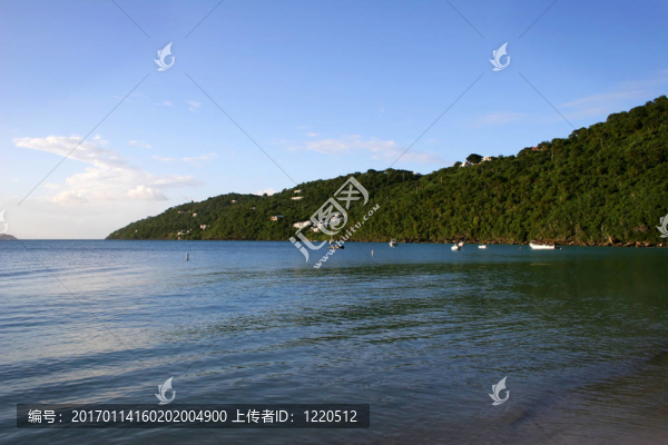 在圣托馬斯的黃昏太陽