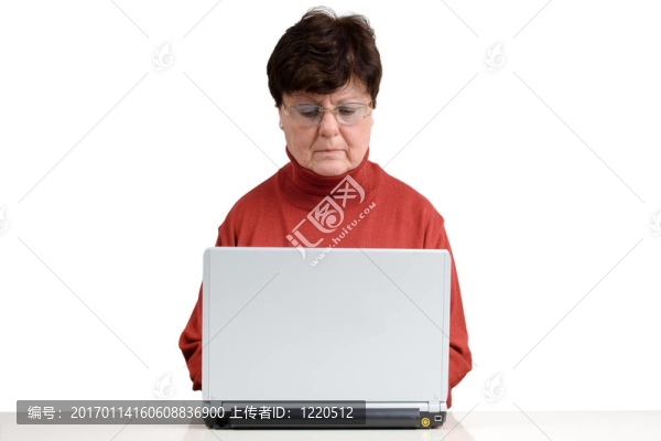 帶筆記本的高級女人