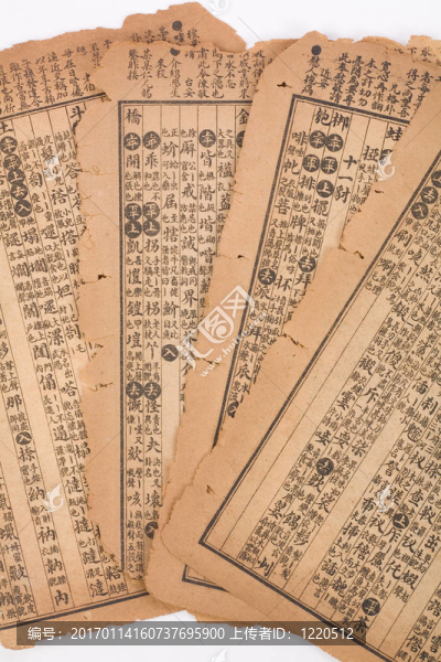 古董中國(guó)書(shū)頁(yè)