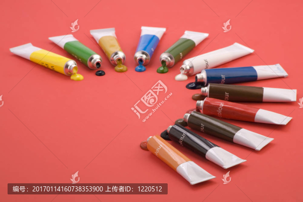水彩顏料。