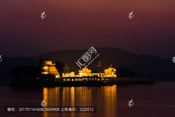 晚上jagmandir宮殿