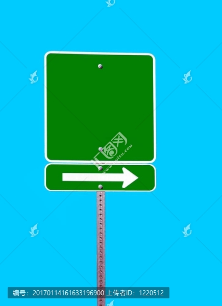空白的路標