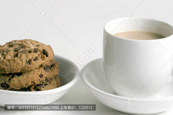 咖啡和堆巧克力