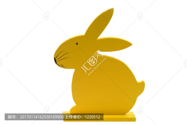 木制的復(fù)活節(jié)兔子