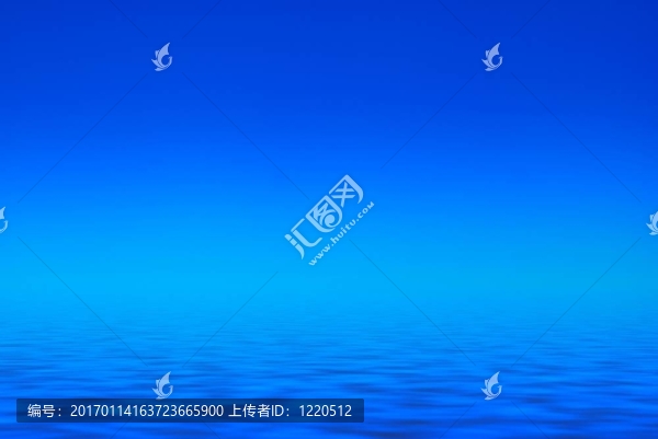 藍(lán)色天空和藍(lán)色的水