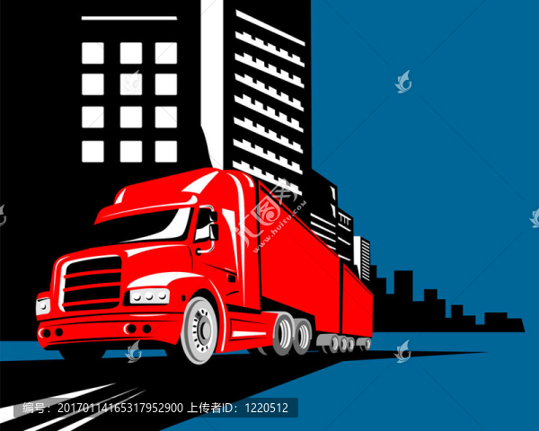 卡車與建筑