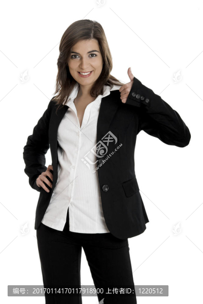 快樂的女商人