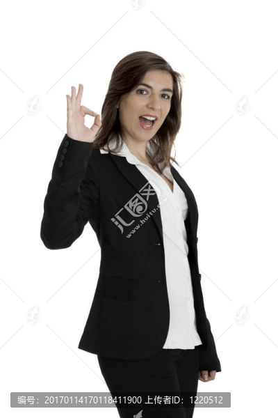 快樂的女商人