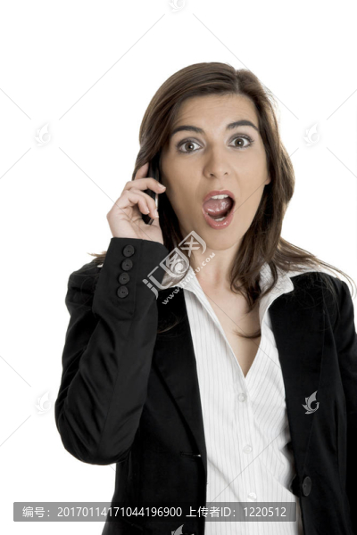 驚訝的女商人
