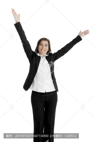快樂的女商人
